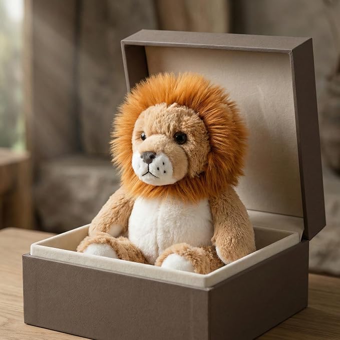Stuffed Animal Plush Toy Soft Plushie Cuddly Lion Cute Plush Toy for Kids Toddlers Boys Girls Birthday Christmas Nursery Decor Party Favors