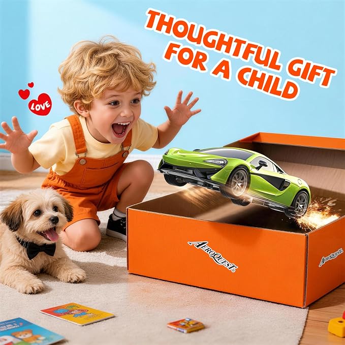 AEROQUEST McLaren Remote Control Car,Officially Licensed MCLAREN 570S,1:24 Scale Toy Car for Kids,Electric Sport Racing Hobby RC Cars,Birthday Gift for Boys and Girls(Green)