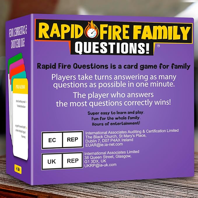 QUOKKA Family Conversation Cards Game - Break the Ice Game for Kids and Families - Icebreaker Cards with 500+ Questions - Family Games for Kids 8-12 - Perfect for Family Night I Premium Version