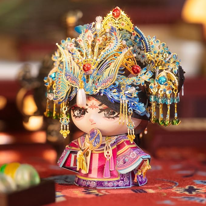 MU 3D Metal Puzzles for Adult Building TV Series Empresses in the Palace Consort Hua Kitty, Cat Themed Metal Models Kits Miniature, Assembling DIY Sets Home Desk Decor