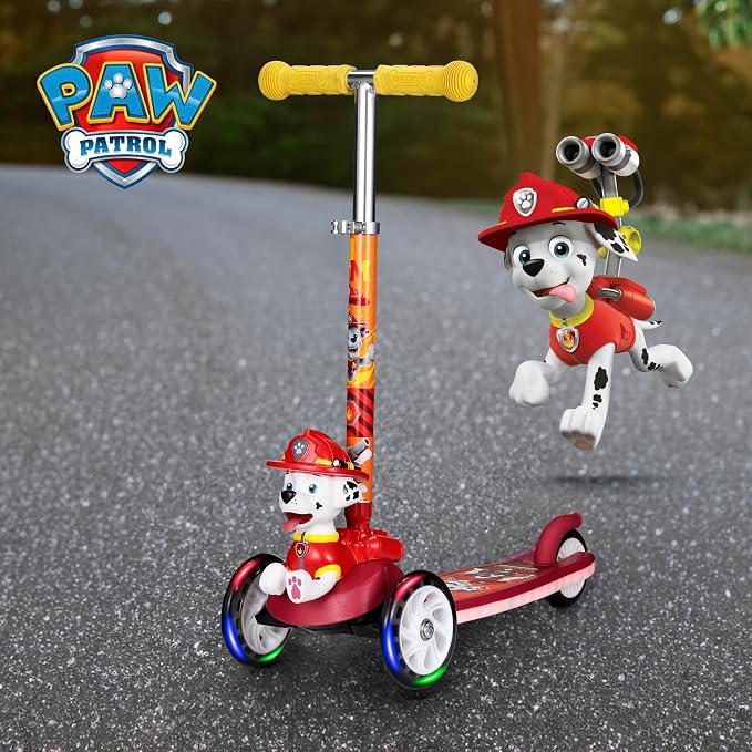 Kick Scooter for Kids, 3 Wheel Self Balancing, Light Up LED Wheels