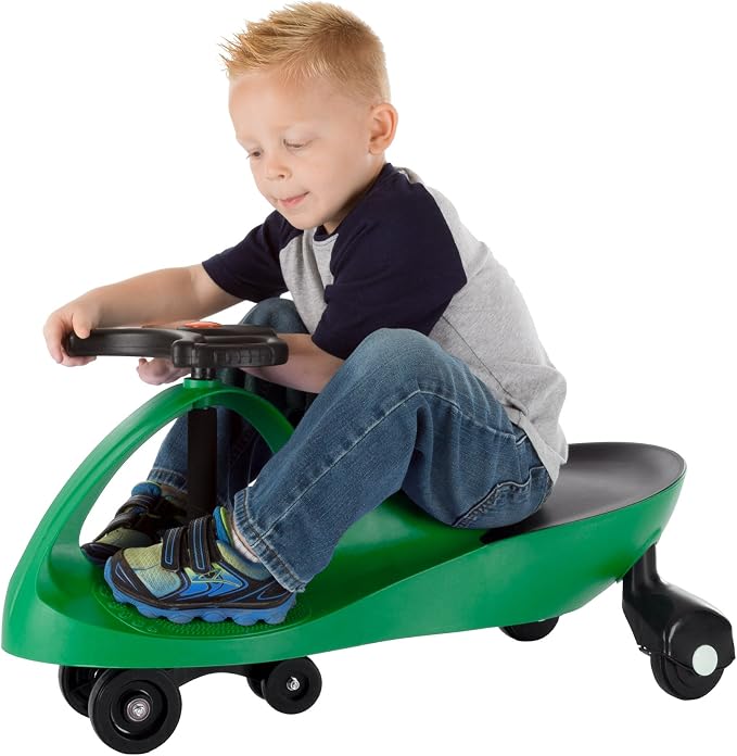 Wiggle Car - Ride on Toy for Ages 3 and Up - Toddler Ride on Toys with no Batteries, Gears, or Pedals Just Twist, Wiggle, and Go by Lil’ Rider (Green)