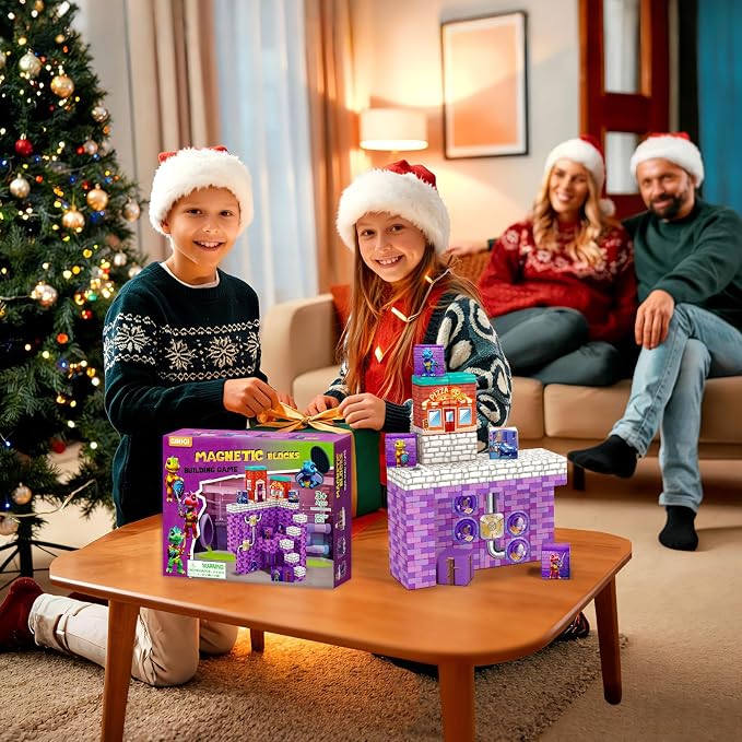 Girigi Toys for Age 5-7,Magnetic Blocks Village World,Kids Toys for 3 Year Old Boys and Girls, Birthday Gifts for Kids