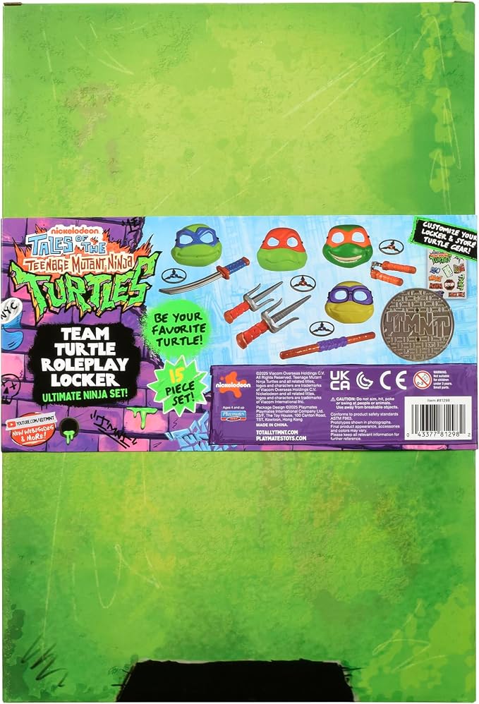 Teenage Mutant Ninja Turtles Roleplay Locker by Playmates Toys - Amazon Exclusive