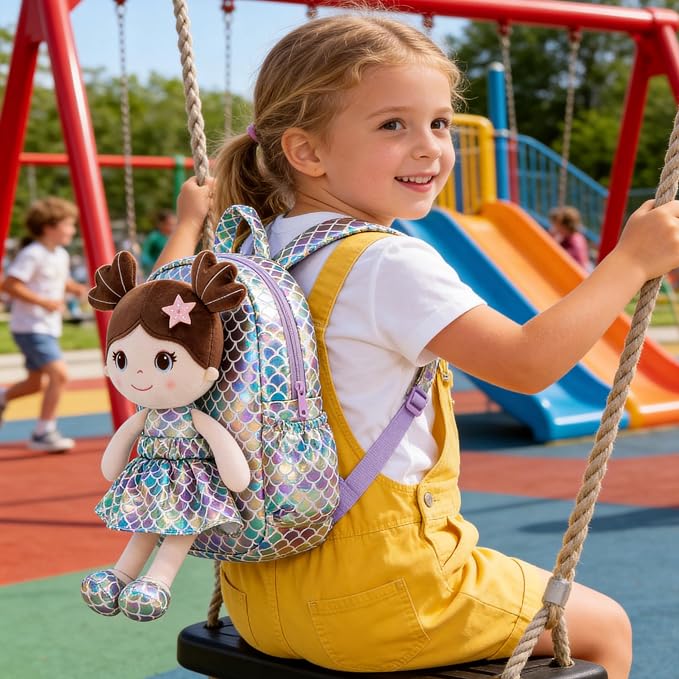 Lazada Girls Backpack - Purple 11 Inches