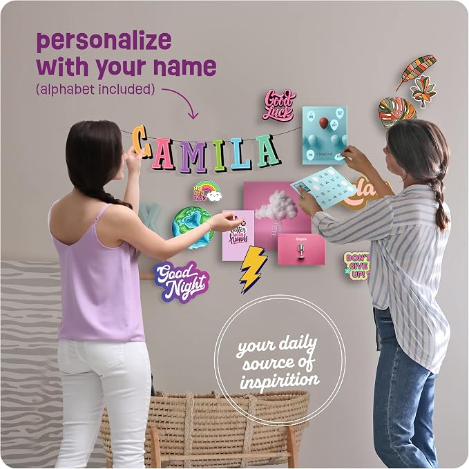 Pretty Me Wall Collage Kit for Teen & Tween Girls - Arts Craft Easter Gift Ideas for Age 11, 12,13, 14, 15, 16 Year Old Girl - Birthday Gifts for Teenage Bedroom Decor - Teens Creative Crafts Kits