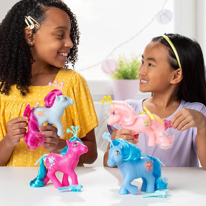 My Little Pony Classics - Celestial Ponies - Milky Way - Retro 4" Collectible Play Figure, Great For Kids, Toddlers, Adults, Girls and Boys Ages 3+