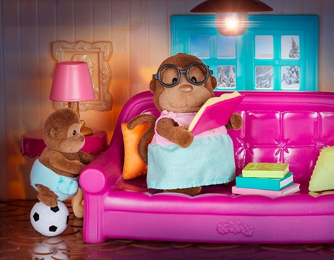 Li'l Woodzeez – Miniature Furniture Set – Living Room & Nursery Set – Dollhouse Accessories – Durable & Colorful – Encourages Imaginative Play & Storytelling – Gift for Kids