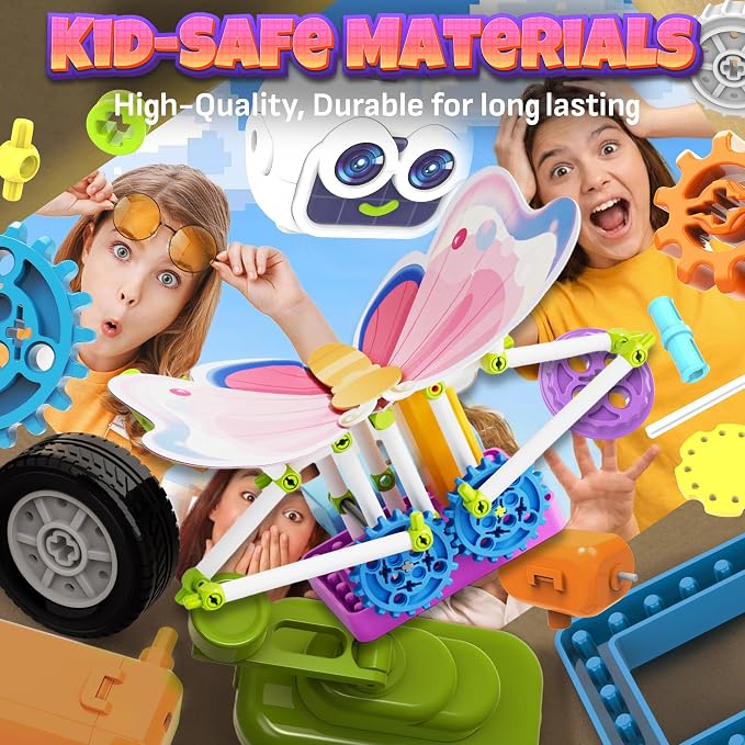 SMILESSKIDDO 100+ Girls Science Kit for Kids Ages 5 6 7 8 10 | STEM Toys for Girl | Birthday Gift Ideas for Girls | Learning & Educational Projects with Fun Experiments (8018E)