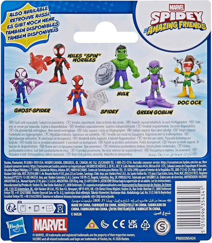 Marvel Spidey and His Super Friends Hulk Toy with Accessories, 3 Inch Action Figure, Superhero Toy for Kids, Ages 3+