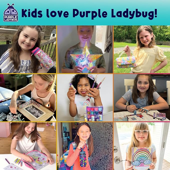 PURPLE LADYBUG DIY Lip Balm Making Kit - STEM Gifts for 10 Year Old Girl & Great 9 Year Old Girl Birthday Gifts - Science Kits for Kids Age 8-12, Make Your Own 10 Experiment Lip Balm with 3 Flavors