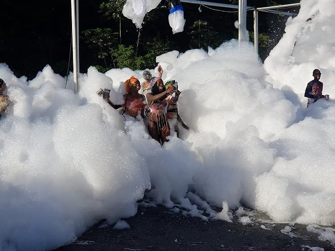 Foam Powder for Party Cannons & Foam Bubble Generators for Backyard Parties