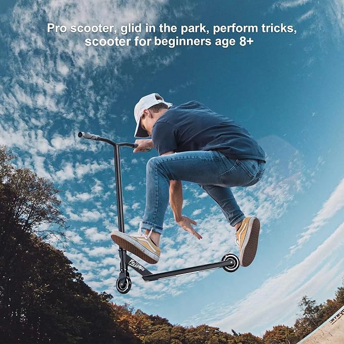 FREEDARE Pro Scooter Stunt Scooter Complete Trick Scooter for Kids 8 Years and Up, Teens, Adults, Boys and Girls Freestyle Street Scooter for Intermediate and Beginner Skate Park