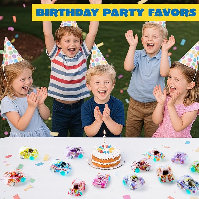 JOYIN 50 Pcs Mini Pull Back Cars, Bulk Toy Cars Party Favors for Kids 8-12, Treasure Box Prizes for Classroom, Pinata Stuffers, Goodie Bags Stuffers, Birthday Gifts Carnival Prizes