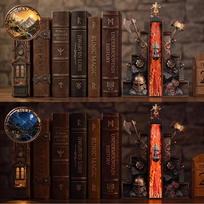 Ironpeak Forgeworks Miniature Kit - DIY Miniature House Kit for Adults, Teens, Dollhouse Booknook Bookshelf Insert Decor with LED Light, 3D Wooden Puzzle Gifts for Family, Friends