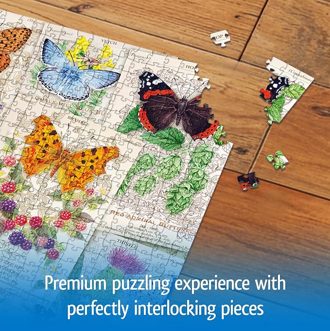 Wonder Forge Butterfly Splendor 1000 Piece Jigsaw Puzzle for Adults | Unique, Perfectly-Fitting Pieces | Fun, Vibrant Imagery | Amazon Exclusive
