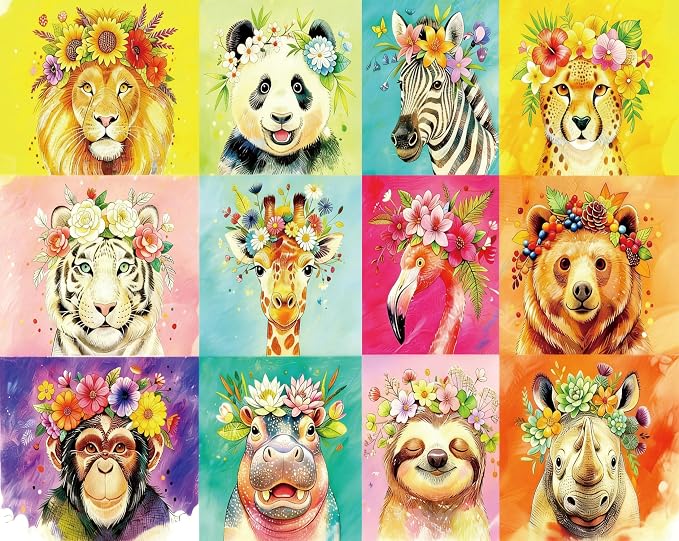 100 Pieces Puzzles for Kids Ages 4-8, Zoo Educational Kids 100 Piece Puzzle, Children Jigsaw Puzzles Kids Puzzles, Educational Learning Puzzle Toys for Girls and Boys