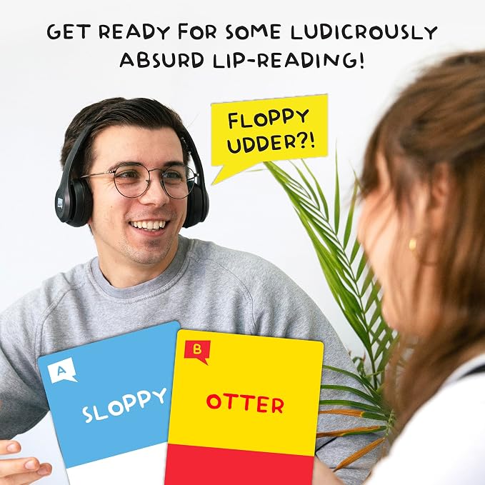 Lucky Egg Sorry What – Hilarious Bad-Lip Reading Party Games for Adults Based on The Headphone Challenge TikTok Trend (Family Edition (Age 8+))