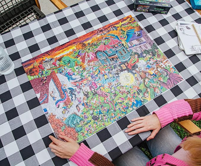 Horror Attack 1000-Piece Jigsaw Puzzle | Fun Brain Teaser, Toys & Games for Adults | 28 x 20 Inches