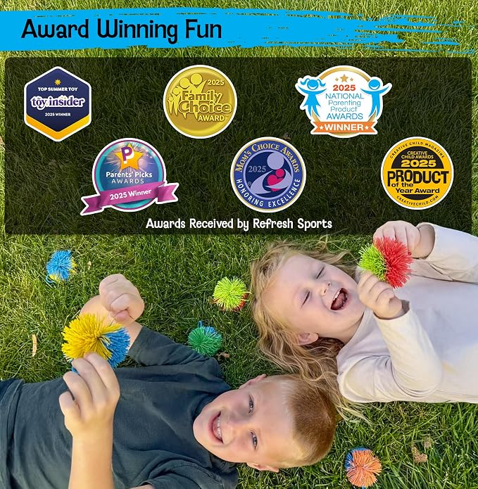 Stringy Balls & Sensory Toys 8 Pack - Fidget Toys Sensory Gifts for Kids Ages 3 4 5 6 7 8 + Year Old - Best Stress Balls Toys & Toddler Toys Gifts for Toddlers, Boys & Girls - Monkey Balls Fidget Toys