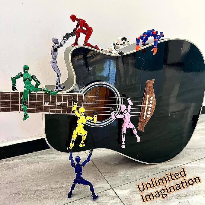 (Assembly Completed) 8 Packs Titan13 Action Figure Set, Dummy 13 3d Printed Action Figure Toy Gifts for Kids, Robot 13 ActionFigure Full Body Mechanical Doll Christmas Birthday Gift for Boys Girls