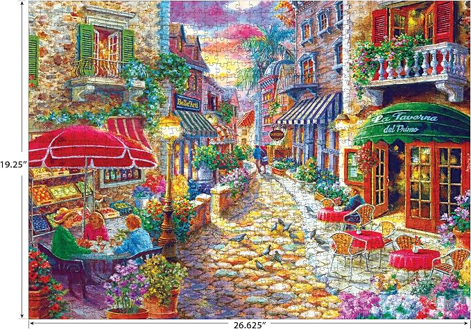 RoseArt - Kodak Premium - Late Afternoon in Italy - 1000 Piece Jigsaw Puzzle for Adults