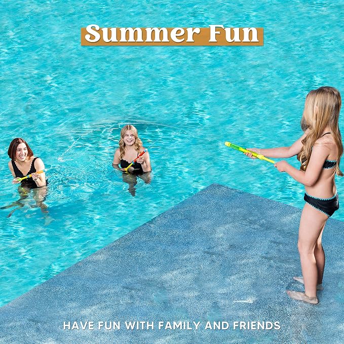 JOYIN 12 Pack Water Soaker Bulk, 16.5” Summer Blasters Squirt Guns for Kids Outdoor Swimming Pool, Backyard, Beach Game Water Fighting Play Toys