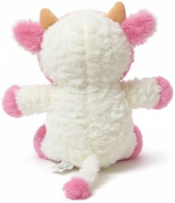 YUKOUQIAN Cow Stuffed Animal Cow Plush Doll Toy 11.8 inch for Girls Boys (Stand Cow Pink)