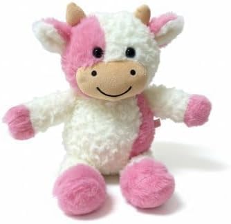 YUKOUQIAN Cow Stuffed Animal Cow Plush Doll Toy 15.7 inch for Girls Boys (Stand Cow pink15.7)