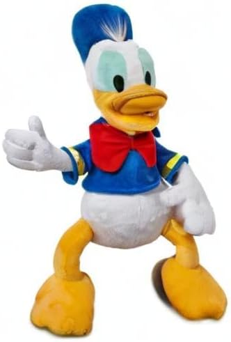 Disney Store Official Donald Duck Medium Soft Toy for Kids, Cuddly Character with Fuzzy Texture and Embroidered Details, Disney Plushy Suitable for All Ages