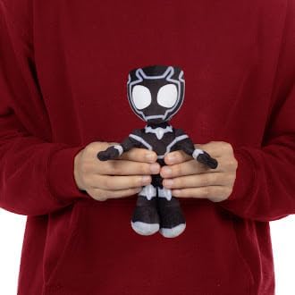 Marvel Spidey & His Amazing Friends 8" Plush 3-Pack Set - Hulk, Black Panther, Iron Man - Officially Licensed Stuffed Animal Toy Figures - Spider-Verse Gift for Kids, Boys, Girls