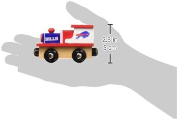 MasterPieces NFL Buffalo Bills Real Wood Toy Train, For Ages 3+