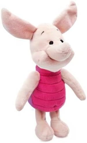 Disney Store Official Mini Bean Bag Plushies - Piglet - Cute Stuffed Animal with Detailed Sculpting, Embroidered Features, & Bean Bag Bottom - Plush Toys for Kids