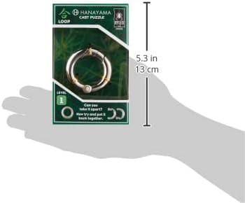 BePuzzled | Loop Hanayama Metal Brainteaser Puzzle Mensa Rated Level 1, for Ages 12 and Up