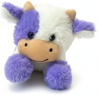 YUKOUQIAN Cute Cow Plush Stuffed Animal Doll Toy 10 inch for Girls Boys (pa Cow purplue)