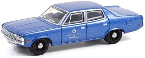GREENLIGHT 1:64SCALE 1972 AMC MATADOR - UNITED STATES MARSHALL GREEN LIGHT 1:64 Scale 1972 AMC Matador - United State Marshall