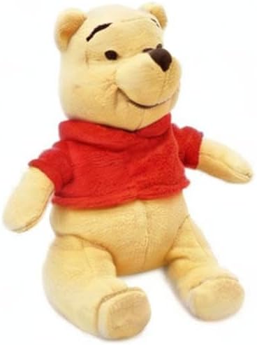 Disney Store Official Mini Bean Bag Plushies - Pooh - Cute Stuffed Animal with Detailed Sculpting, Embroidered Features, & Bean Bag Bottom - Plush Toys for Kids