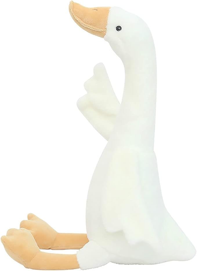 19.7" Goose Stuffed Animal Plush Toy,White Swan Stuffed Animal Toy Gifts for Kids