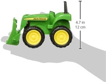TOMY John Deere Vehicle Set - Includes Dump Truck and Tractor Toy with Loader for Sandbox - Kids Outdoor and Construction Toys - 6 Inches - 2 Count- Ages 18 Months and Up