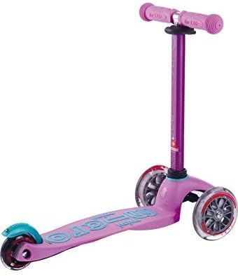 Micro Kickboard | Mini Kids Scooter for Ages 2-5 | Children up to 110 lbs | 3 Wheel Lean-to-Steer Design | Adjustable T Bar | Smooth Ride PU Wheels | Swiss Design