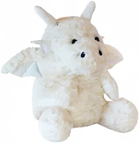 SUSULF Little Flying Dragon - Cute Stuffed Animal Plush Toy - Adorable Soft Dragons Toy Plushies and Gifts - Perfect Present for Kids (White,7.87in/20cm)