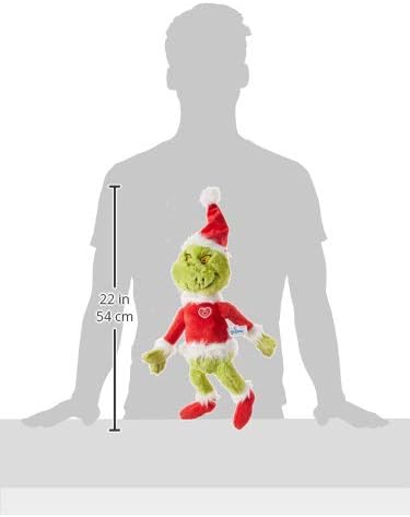 Aurora World Dr. Seuss Cindy Lou Who 12", Grinch Santa 19", & His Dog Max 18" Christmas Special Set of 3 Plush Toys, Multicolor