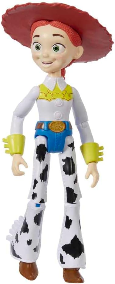 Mattel Disney and Pixar Toy Story Large Action Figure, Posable Jessie Collectible in Signature Cowgirl Look with Removable Hat, 12-inch Scale