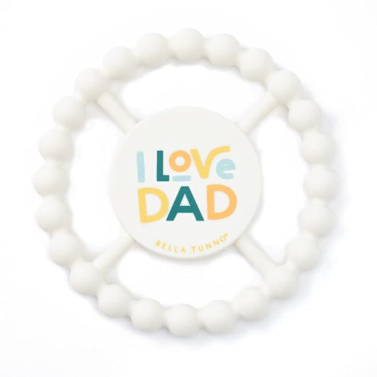 Baby Teether by Bella Tunno, Silicone Teethers for Babies 3-6 Months, 6-12 Months, Baby Toys, Pacifier, Teething Relief, Boys, Girls, I Love Dad
