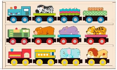 Montessori Animal Wooden Train Toy Set for Kids, 12PCS Magnetic Train Cars with Storage Gift Box, STEM Educational Toy for Boys & Girls, Ages 18Month - 8 Years, Easter Birthday Party Gift