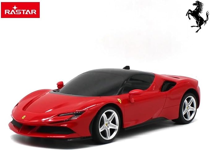 RASTAR Ferrari SF90 Stradale Remote Control Car, 1:18 Scale, Red