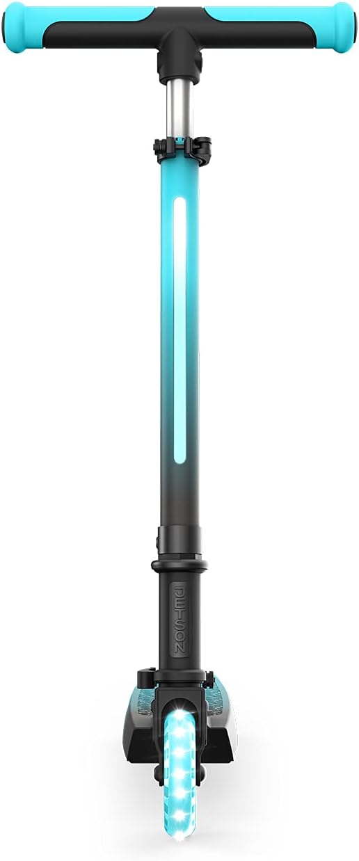 Jetson Juno 2-Wheel Light-Up Kick Scooter, Portable Folding Scooter for Kids with Light-Up 4-Inch Wheels, Adjustable Handlebar Height, Ages 5+