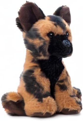 The Petting Zoo African Wild Dog Stuffed Animal Plushie, Gifts for Kids, Wild Onez Babiez Zoo Animals, Zoologee African Wild Dog Plush Toy 6 inches