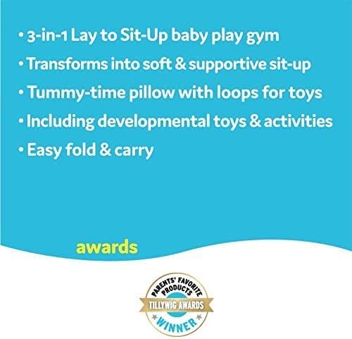 Yookidoo Baby Play Gym & Infant Mat - Lay to Sit-Up 3-in-1 Activity Center