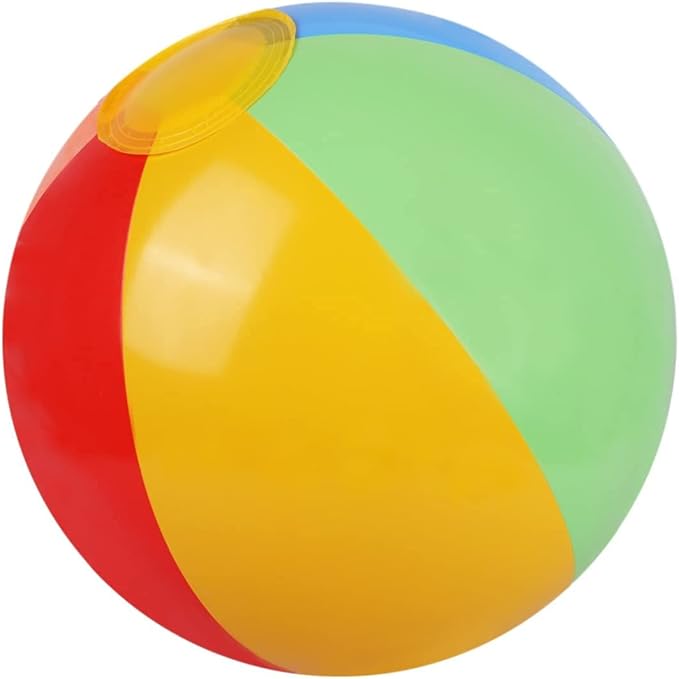 SYZ 12" Beach Balls Bulk - Inflatable Swimming Pool Toys for Kids Birthday Party Supplies Favors Luau Decorations - Blow Up Classic Rainbow Color Beachball Summer Water Games Fun Gifts (12 Pack)